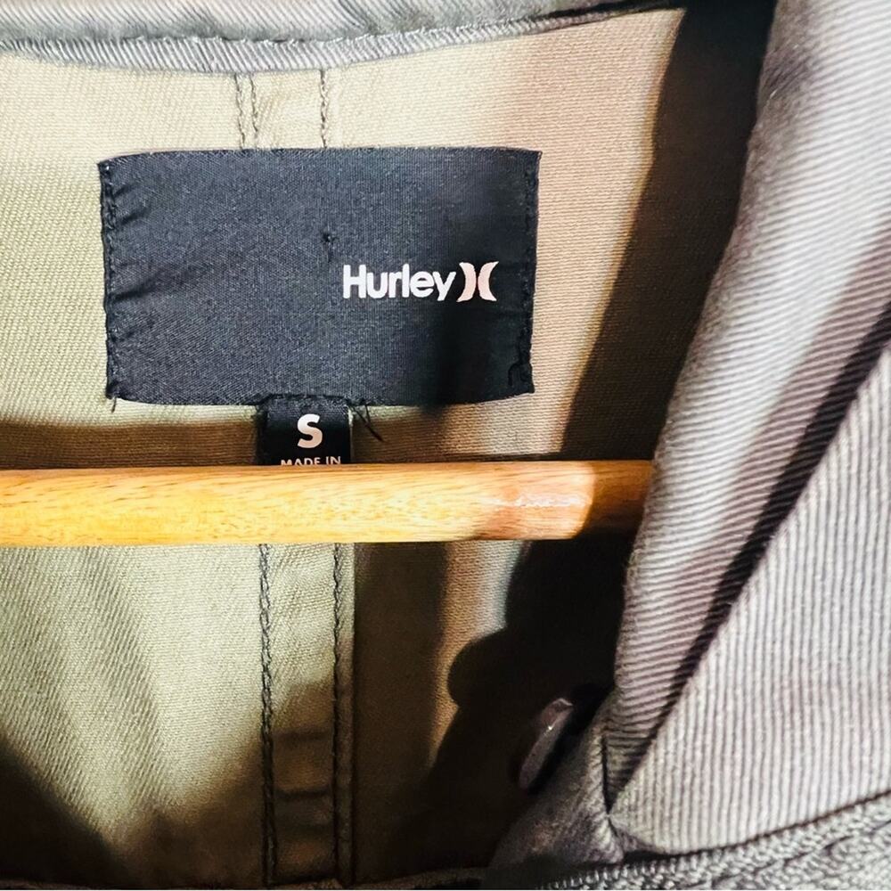 Hurley Military Utility Chore Olive Green Jacket  - Small - Picture 6 of 9
